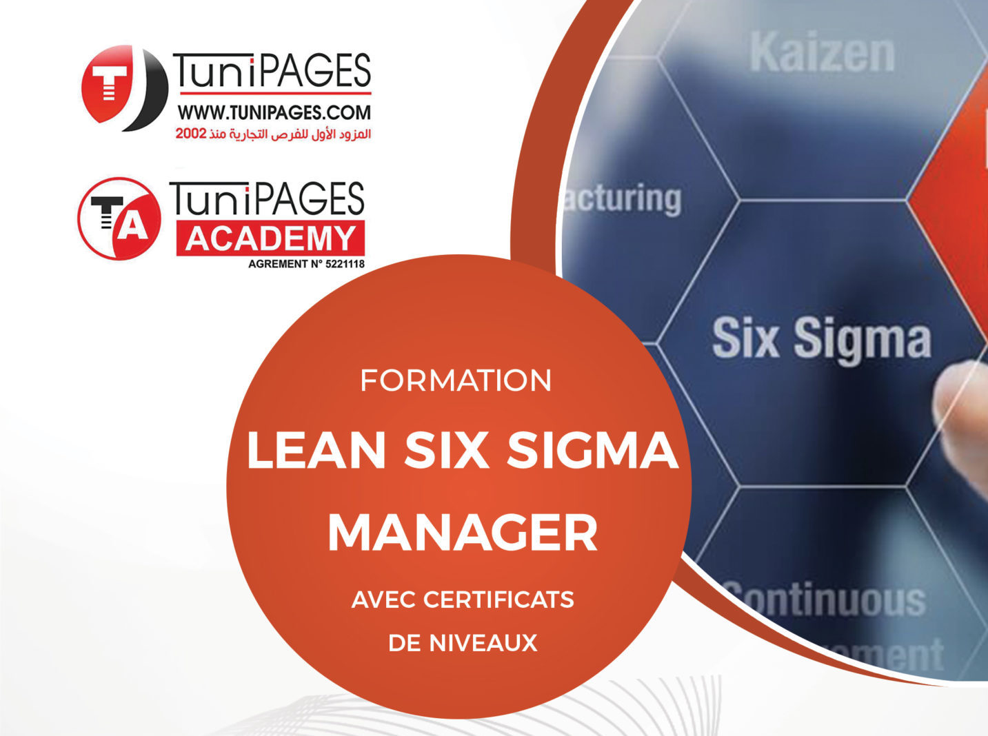 Formation Lean Six Sigma Manager à Monastir Tunipages
